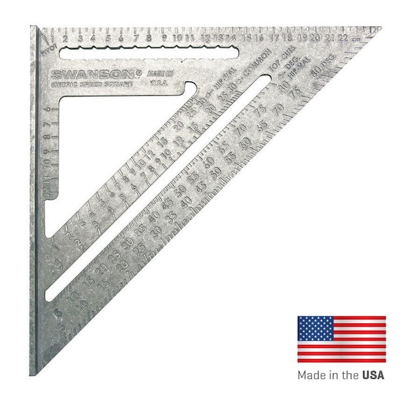 Swanson Tool Metric Speed Square with English/Spanish Book of Instructions NA202 - main